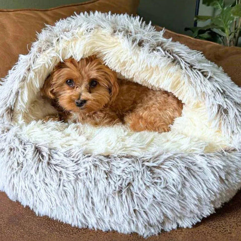 Calming Dog Cave Bed